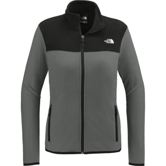 Custom The North Face Womens Glacier Full-Zip Fleece Jacket AsGy/TNFBk