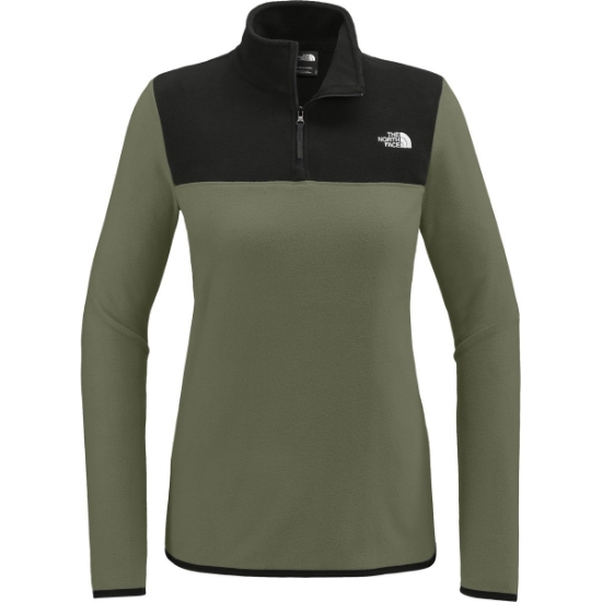Custom The North Face Womens Glacier 1/4-Zip Fleece NwTpG/TNFB