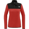 Custom The North Face Womens Glacier 1/4-Zip Fleece RageR/TNFB