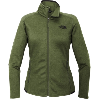 Custom The North Face Womens Skyline Full-Zip Fleece Jacket Four Leaf Clover Heather Green