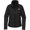 Custom The North Face Womens Chest Logo Everyday Insulated Jacket TNF Black