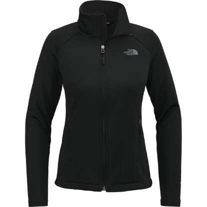 Custom The North Face Womens Chest Logo Ridgewall Soft Shell Jacket TNF Black