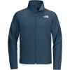 Custom The North Face Barr Lake Soft Shell Jacket Shady Blue Dark Heather
