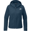 Custom The North Face Womens Barr Lake Hooded Soft Shell Jacket Shady Blue Dark Heather