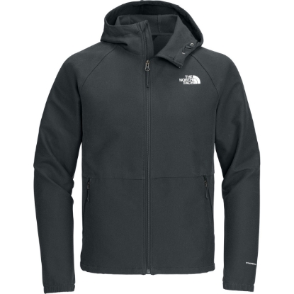 Custom The North Face Barr Lake Hooded Soft Shell Jacket Asphalt Gray Dark Heather