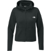 Custom The North Face Womens Double-Knit Full-Zip Hoodie Asphalt Gray