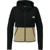 Custom The North Face Womens Double-Knit Full-Zip Hoodie KhStn/TNFB