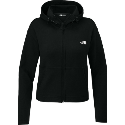 Custom The North Face Womens Double-Knit Full-Zip Hoodie TNF Black