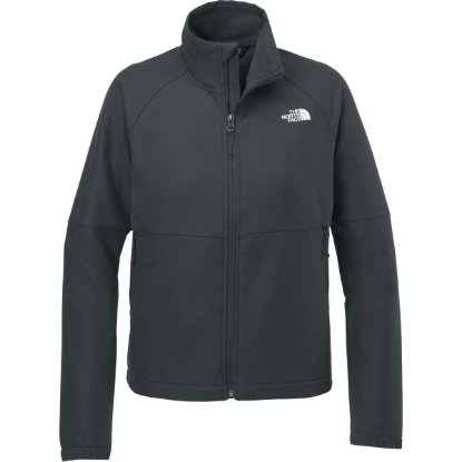 Custom The North Face Womens Barr Lake Soft Shell Jacket Asphalt Gray Dark Heather