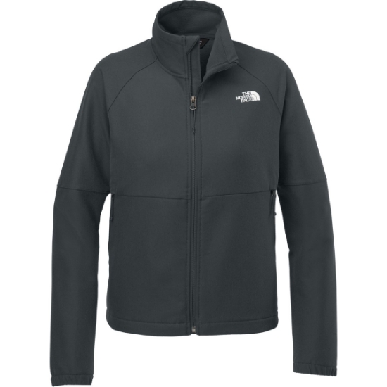 Custom The North Face Womens Barr Lake Soft Shell Jacket Asphalt Gray Dark Heather