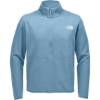 Custom The North Face Double-Knit 1/2-Zip Fleece Steel Blue