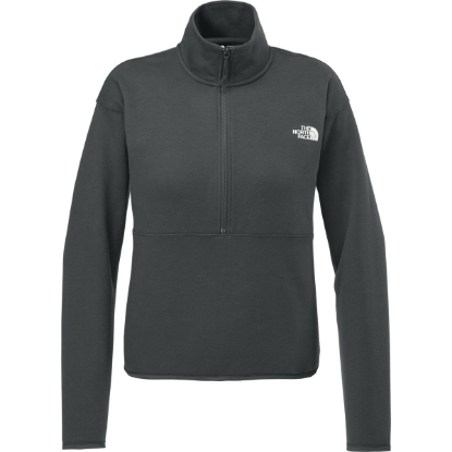 Custom The North Face Womens Double-Knit 1/2-Zip Fleece Asphalt Gray