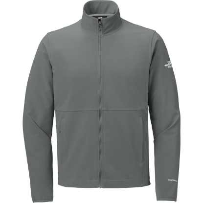 Custom The North Face Edge Stretch Soft Shell Jacket Smoked Pearl Gray