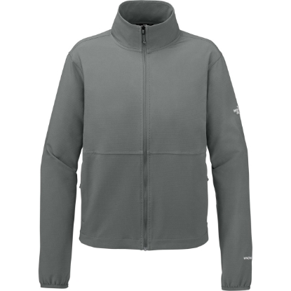 Custom The North Face Womens Edge Stretch Soft Shell Jacket Smoked Pearl Gray