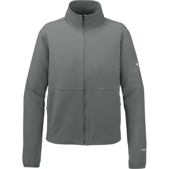 Custom The North Face Womens Edge Stretch Soft Shell Jacket Smoked Pearl Gray