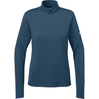 Custom The North Face Womens Ambition 1/4-Zip Shady Blue