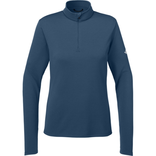 Custom The North Face Womens Ambition 1/4-Zip Shady Blue