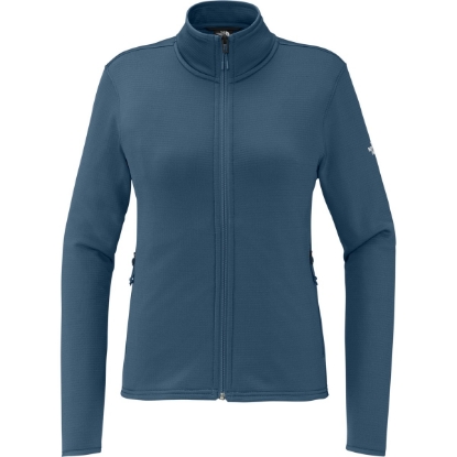 Custom The North Face Womens Aim Full-Zip Fleece Jacket Shady Blue