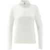 Custom The North Face Womens Aim 1/4-Zip Fleece White Dune