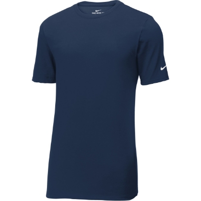 Custom Nike Dri-FIT Cotton/Poly Tee. College Navy Blue