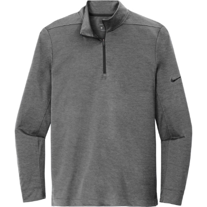 Custom Nike Dry 1/2-Zip Cover-Up Black Heather