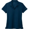 Custom Nike Womens Dri-FIT Micro Pique 2.0 Polo Navy Blue