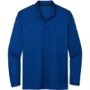 Custom Nike Dri-FIT Micro Pique 2.0 Long Sleeve Polo Gym Blue