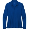 Custom Nike Womens Dri-FIT Micro Pique 2.0 Long Sleeve Polo Gym Blue