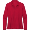 Custom Nike Womens Dri-FIT Micro Pique 2.0 Long Sleeve Polo University Red