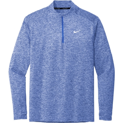 Custom Nike Dri-FIT Element 1/2-Zip Top Royal Blue Heather