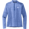 Custom Nike Womens Dri-FIT Element 1/2-Zip Top Royal Heather Blue