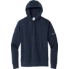Custom Nike Club Fleece Sleeve Swoosh Pullover Hoodie Midnight Navy Blue