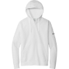 Custom Nike Club Fleece Sleeve Swoosh Full-Zip Hoodie White