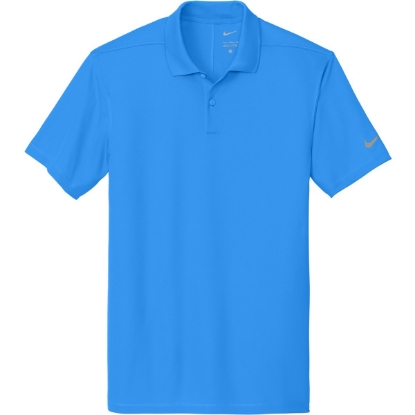 Custom Nike Victory Solid Polo Light Photo Blue