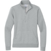 Custom Nike Womens Club Fleece Sleeve Swoosh 1/2-Zip Dark Gray Heather