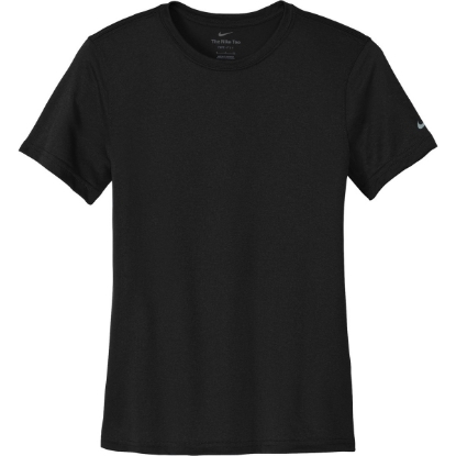 Custom Nike Womens Swoosh Sleeve rLegend Tee Black