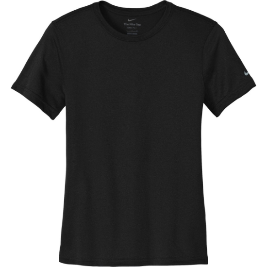 Custom Nike Womens Swoosh Sleeve rLegend Tee Black