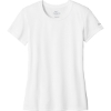 Custom Nike Womens Swoosh Sleeve rLegend Tee White