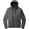 Custom Nike Therma-FIT Pocket Full-Zip Fleece Hoodie Anthracite Gray