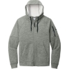 Custom Nike Therma-FIT Pocket Full-Zip Fleece Hoodie Dark Gray Heather