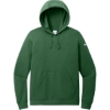 Custom Nike Womens Club Fleece Sleeve Swoosh Pullover Hoodie Gorge Green