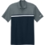 Custom Nike Dri-FIT Victory Colorblock Polo Cool Gray/Navy Blue/White