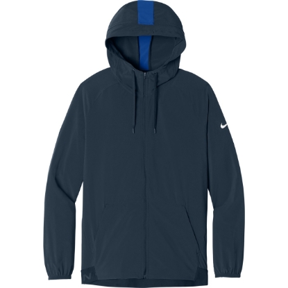 Custom Nike Pro Hooded Jacket Navy Blue/Game Royal Blue