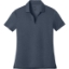 Custom Nike Womens Dri-FIT Smooth Heather Polo Navy Heather Gray