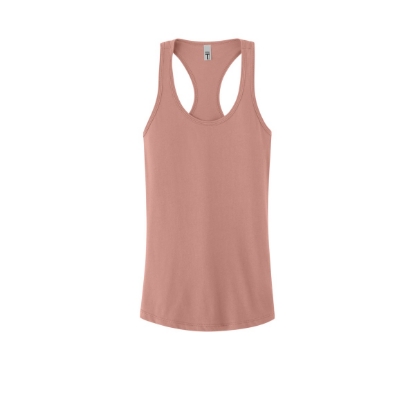 Custom Next Level Apparel Womens Ideal Racerback Tank Desert Pink