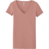 Custom Next Level Apparel Womens Ideal V-Neck Tee DesertPink