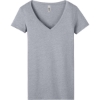 Custom Next Level Apparel Womens Ideal V-Neck Tee HthrGray