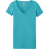 Custom Next Level Apparel Womens Ideal V-Neck Tee Tahiti Blue