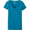 Custom Next Level Apparel Womens Ideal V-Neck Tee Turquoise Blue