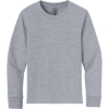 Custom Next Level Apparel Youth Cotton Long Sleeve Tee Heather Gray
